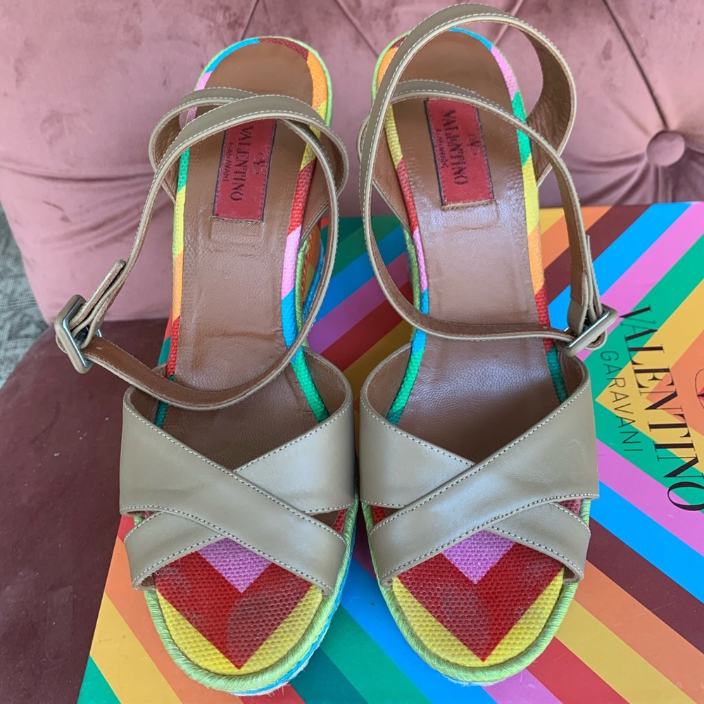 Valentino Rainbow Wedges- Limited Edition - Picture 2 of 5